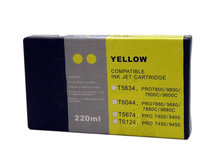 Cartouche compatible pour Epson Stylus Pro 7800, 9800 - 220ml JAUNE (T5634/T6034)